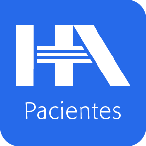 Angeles Digital Patients app icon in white and blue